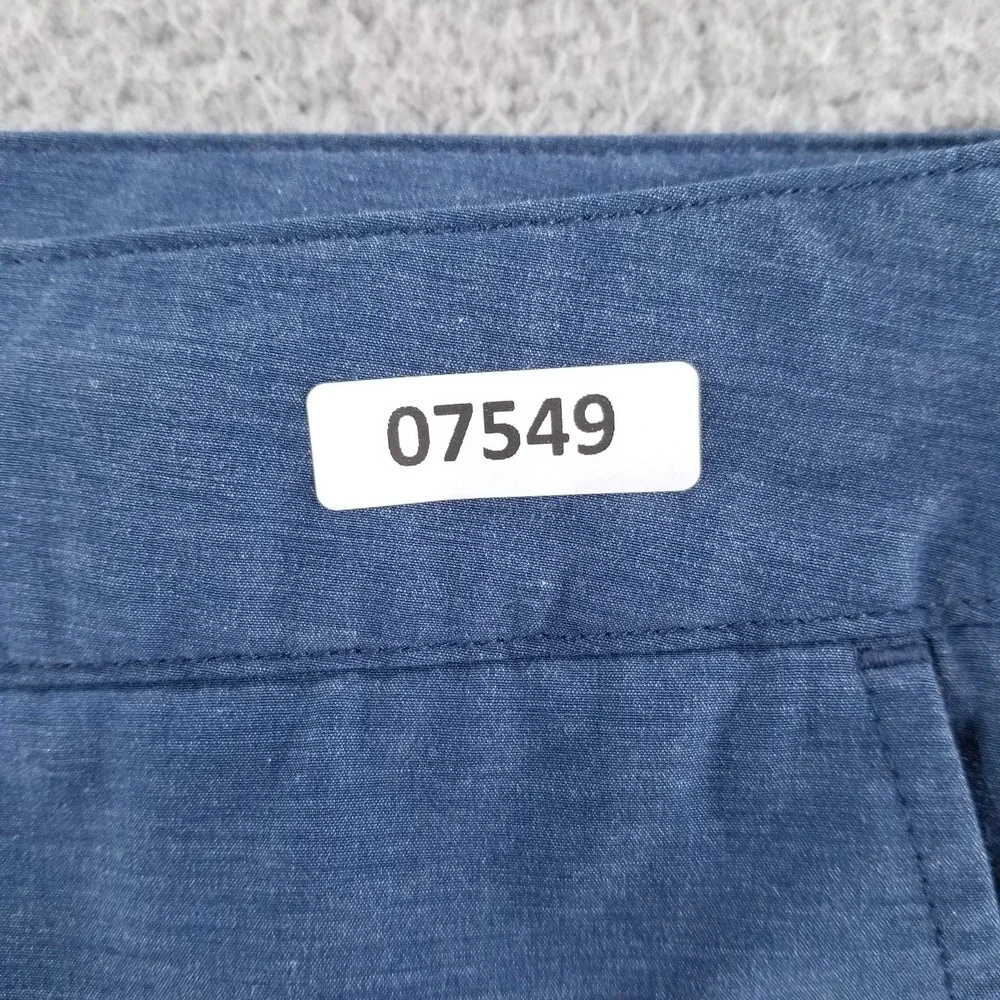 Faherty Shorts Mens 36 Blue All Day Hybrid Performance Drawstring Stretch Chino